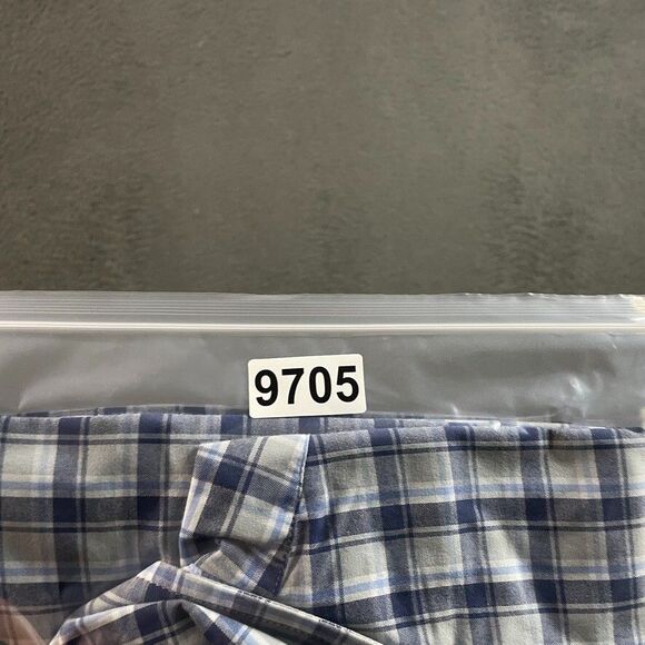 Vineyard Vines Shirt Mens Large Blue Plaid Performance Classic Fit Tucker - Picture 12 of 12